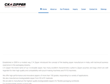 Tablet Screenshot of ckzipper.com